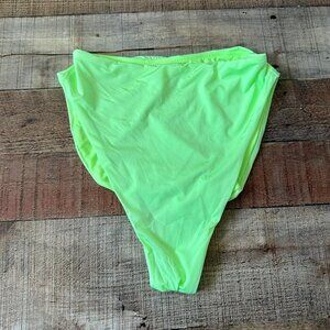 ASOS Design Womens Neon Green High-Waist Bikini Bottoms - US 4